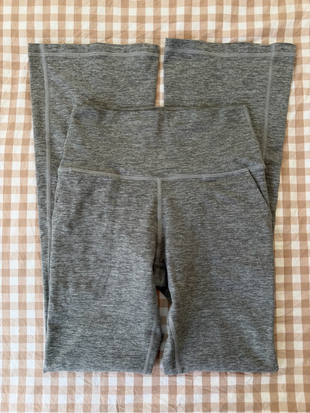 Aerie Heather Grey Flare Leggings